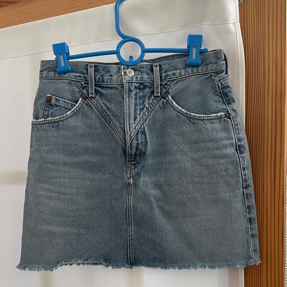 Agolde Denim Mini Skirt